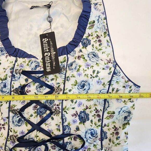 Scarlet Darkness October Fest Floral Women's Size L Dress NWT E8 - Picture 6 of 9